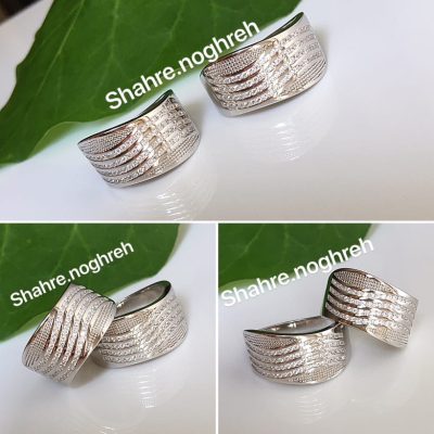 انگشتر نقره جواهر لوکس مردانه