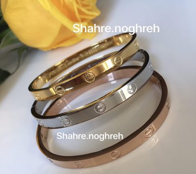 دستبند های النگویی  تمام استیل  لاو کارتیه