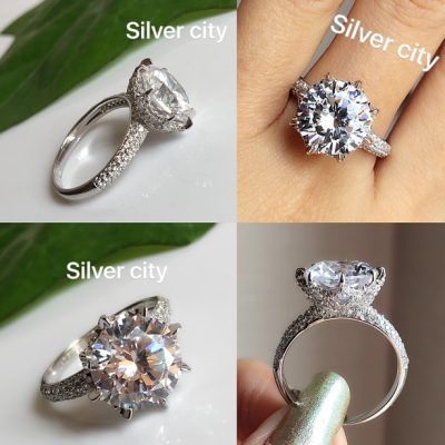 انگشتر نقره جواهر لوکس 💍💎