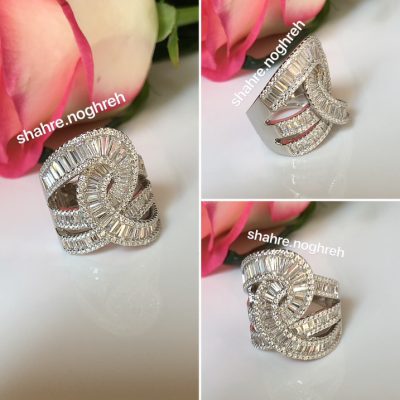 انگشتر نقره جواهر لوکس 💍💎