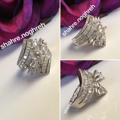 انگشتر نقره جواهر لوکس 💍💎