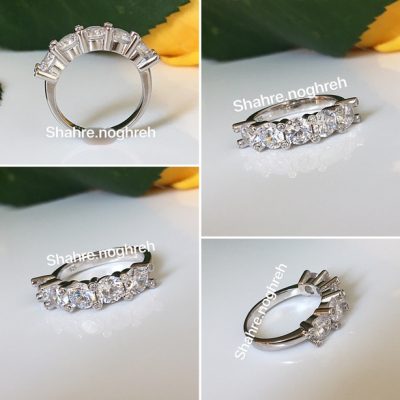 انگشتر نقره جواهر پنج تخمه 💍💎