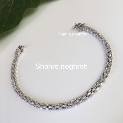 دستبند نقره جواهر مارکیز 💎