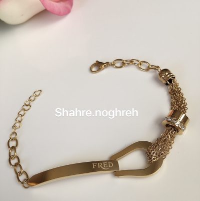 دستبند تمام استیل فرد