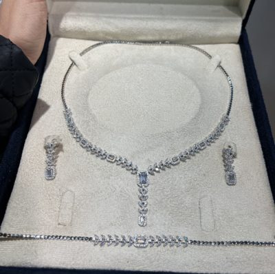 سرویس نقره جواهر امرالدکات 💎