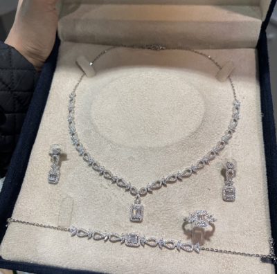 سرویس نقره جواهر امرالدکات