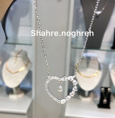 گردنبند نقره جواهر قلب 🫶💎
