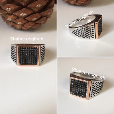 انگشتر نقره مردانه لوکس