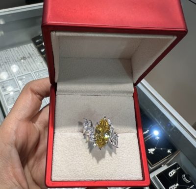 انگشتر نقره جواهر سیترین💛