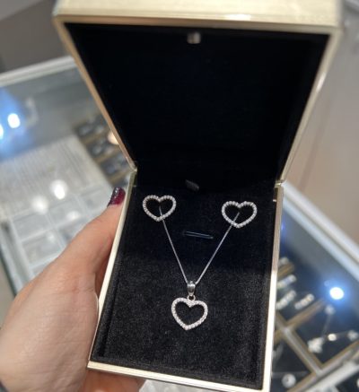 نیمست نقره جواهر قلب 🫶