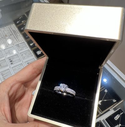 انگشتر نقره جواهر سولیتر 💍