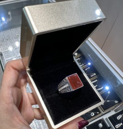 انگشتر نقره مردانه عقیق