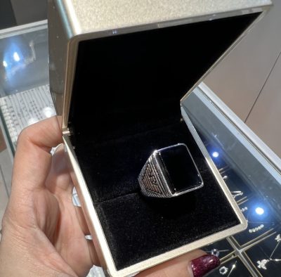 انگشتر نقره مردانه آرمانی