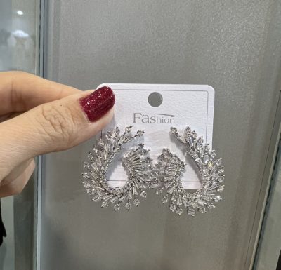 گوشواره طرح جواهر ژورنالی