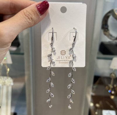 گوشواره طرح جواهر ژورنالی