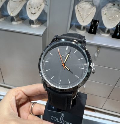 ساعت بند چرمی مردانه کلبرت