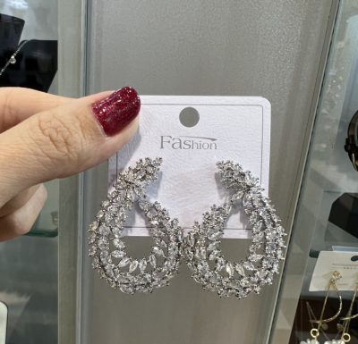 گوشواره طرح جواهر ژورنالی