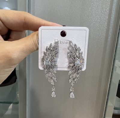 گوشواره طرح جواهر ژورنالی