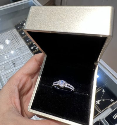 انگشتر نقره جواهر سولیتر 💍