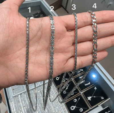 زنجیر های نقره مردونه