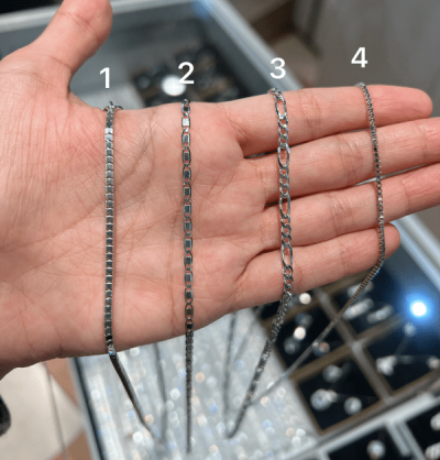 زنجیر های نقره مردانه 🤌