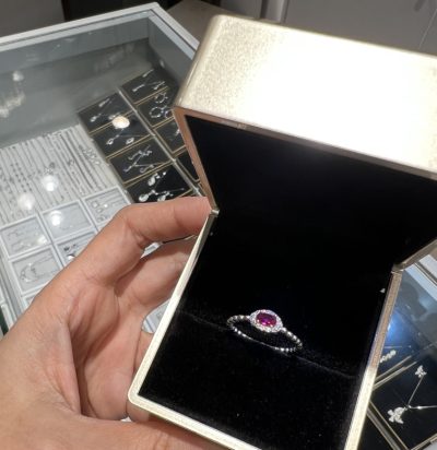 انگشتر نقره جواهر مینیمال و ظریف 💙💚🩷