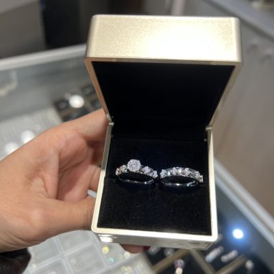 حلقه پشت حلقه لوکس نقره جواهر