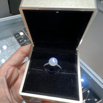 انگشتر نقره جواهر مروارید