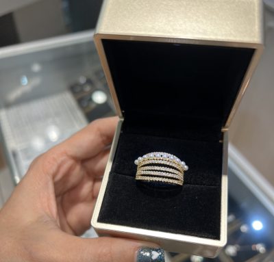 انگشتر طرح طلا مروارید 🫶🤌