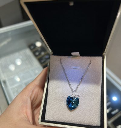 گردنبند نقره جواهر 💙💎