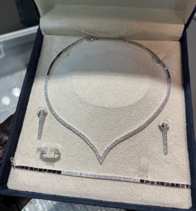 سرویس نقره جواهر تنیسی جناقی 💎🤌