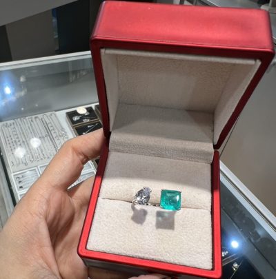 انگشتر نقره جواهر دابلت اصل 🤌💎