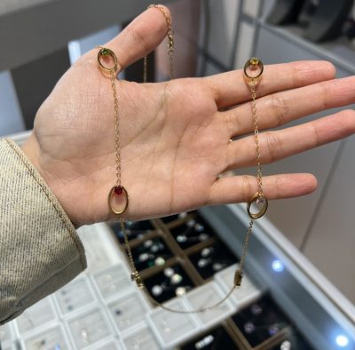 رولباسی تمام استیل نگین دار مولتی کالر 🌈