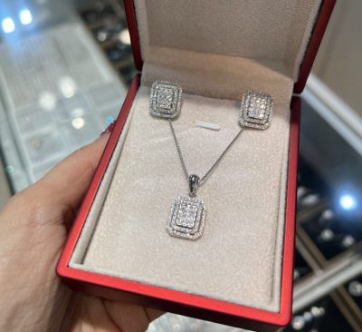 نیمست نقره جواهر امرالد کات 💎