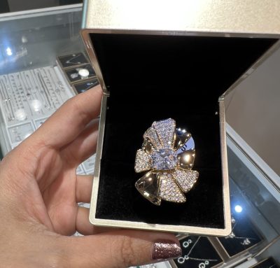 انگشتر طرح طلا پاپیون 🎀