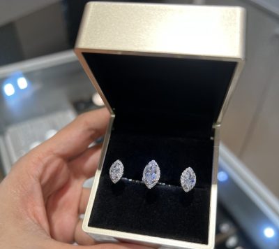 انگشتر طرح جواهر دو تایی ✌️