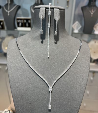 سرویس نقره جواهر تنیسی امرالدکات 💎