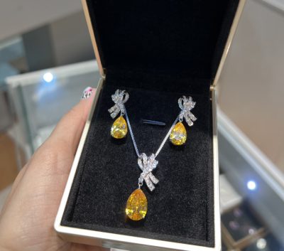 نیمست نقره جواهر لوکس سیترین💛💛