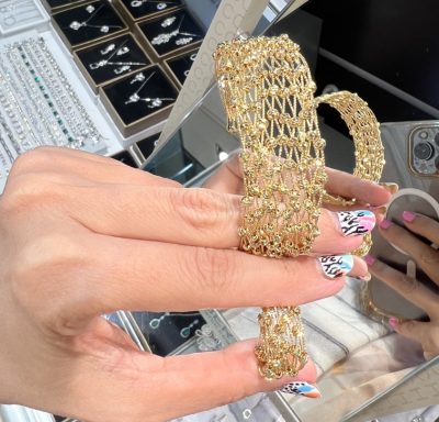 ست دستبد و انگشتر طرح طلا البرنادو 🤩🤤