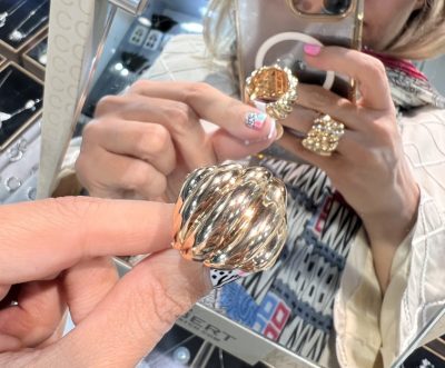 انگشتر طرح طلا ژورنالی 💍🤩