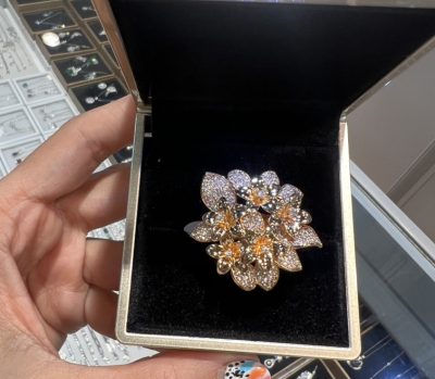 انگشتر طرح طلا گل 🌸🤤🤩