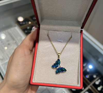 گردنبند تمام استیل سواروسکی 🦋