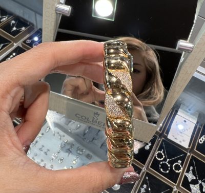 بنگل طرح طلا ژورنالی لوکس 🤌🤤🤩