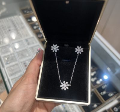 نیمست نقره جواهر فلاور 🌸🤌💎