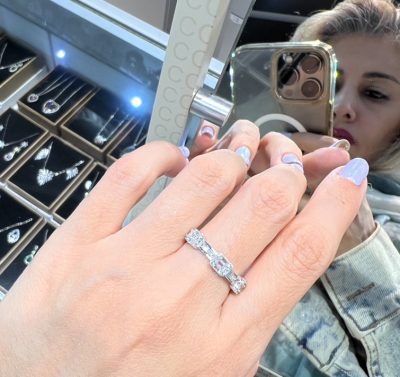 رینگ نقره جواهر باگت 🤤🤌💎