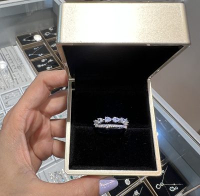 انگشتر نقره جواهر دوتایی متصل 🤌🤤💍