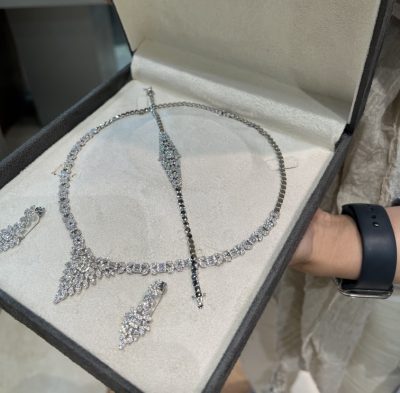 سرویس نقره جواهر لوکس امرالدکات 💎🤤