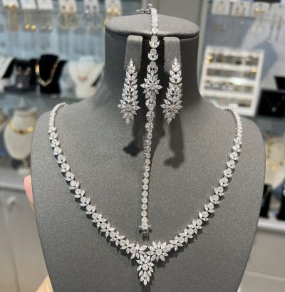 سرویس نقره جواهر فوق لوکس  مارکیز 🫶💎