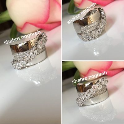انگشتر نقره جواهر سوپر لوکس مارکیز 💎💍