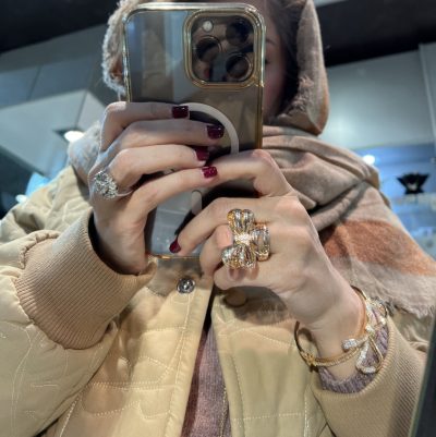 انگشتر طرح طلا لوکس پاپیون 🤩🎀